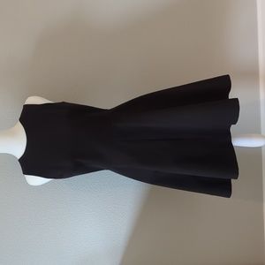 Classic Banana Republic Black Fit and Flare Sleeveless Dress